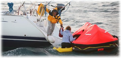 Ocean Rescue Using a Life Raft